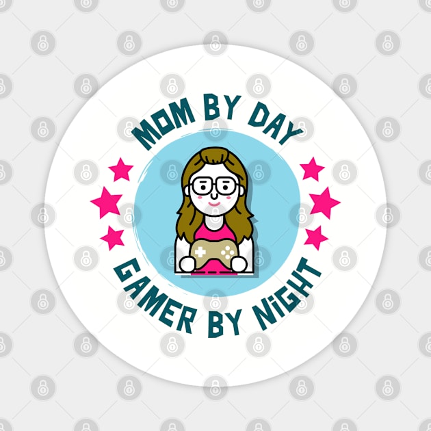 Mom By Day Gamer By Night Magnet by Software Testing Life